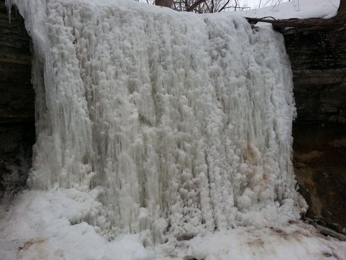 frozen waterfall